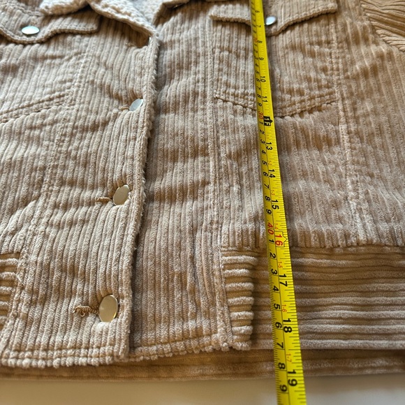 York Street Brown Corduroy Teddy Jacket with Sherpa Lining | Size Small - Picture 8 of 8